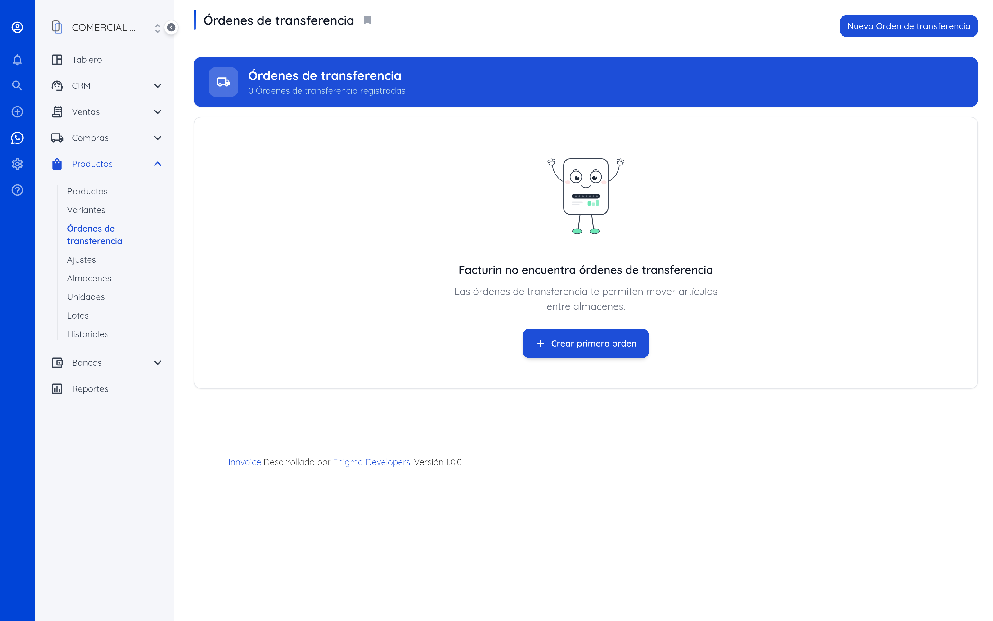 Órdenes de transferencia